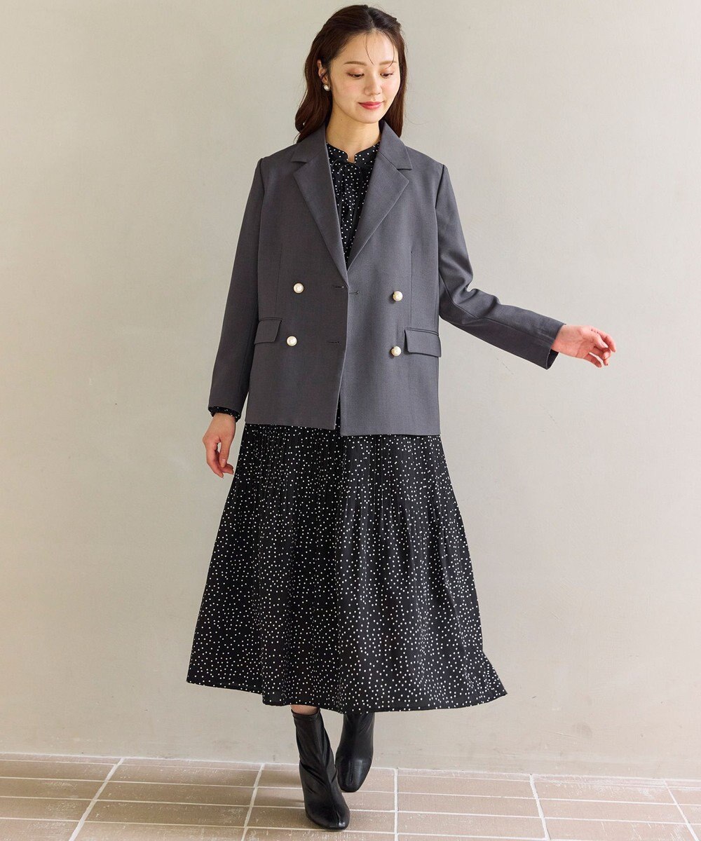 Feroux 【先行予約】パール釦テーラード ジャケット 