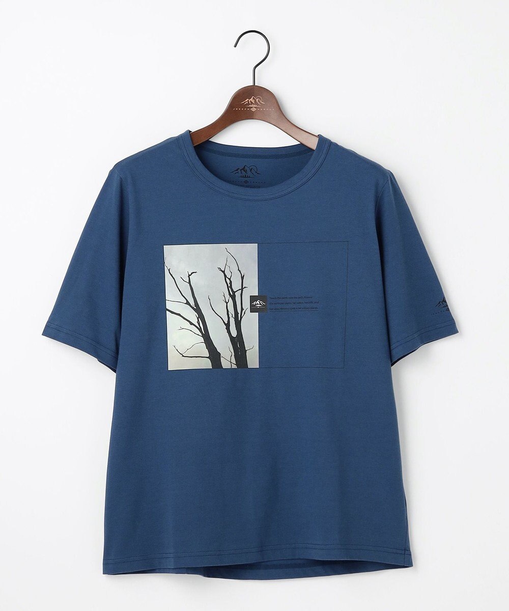 JOSEPH ABBOUD MOUNTAIN 【秋カラー/JAPANファブリック/吸水速乾】プレーティング天竺  アウトドアフォト Tシャツ 