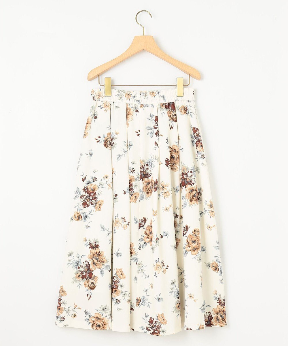 組曲 ローズシックプリント スカート 