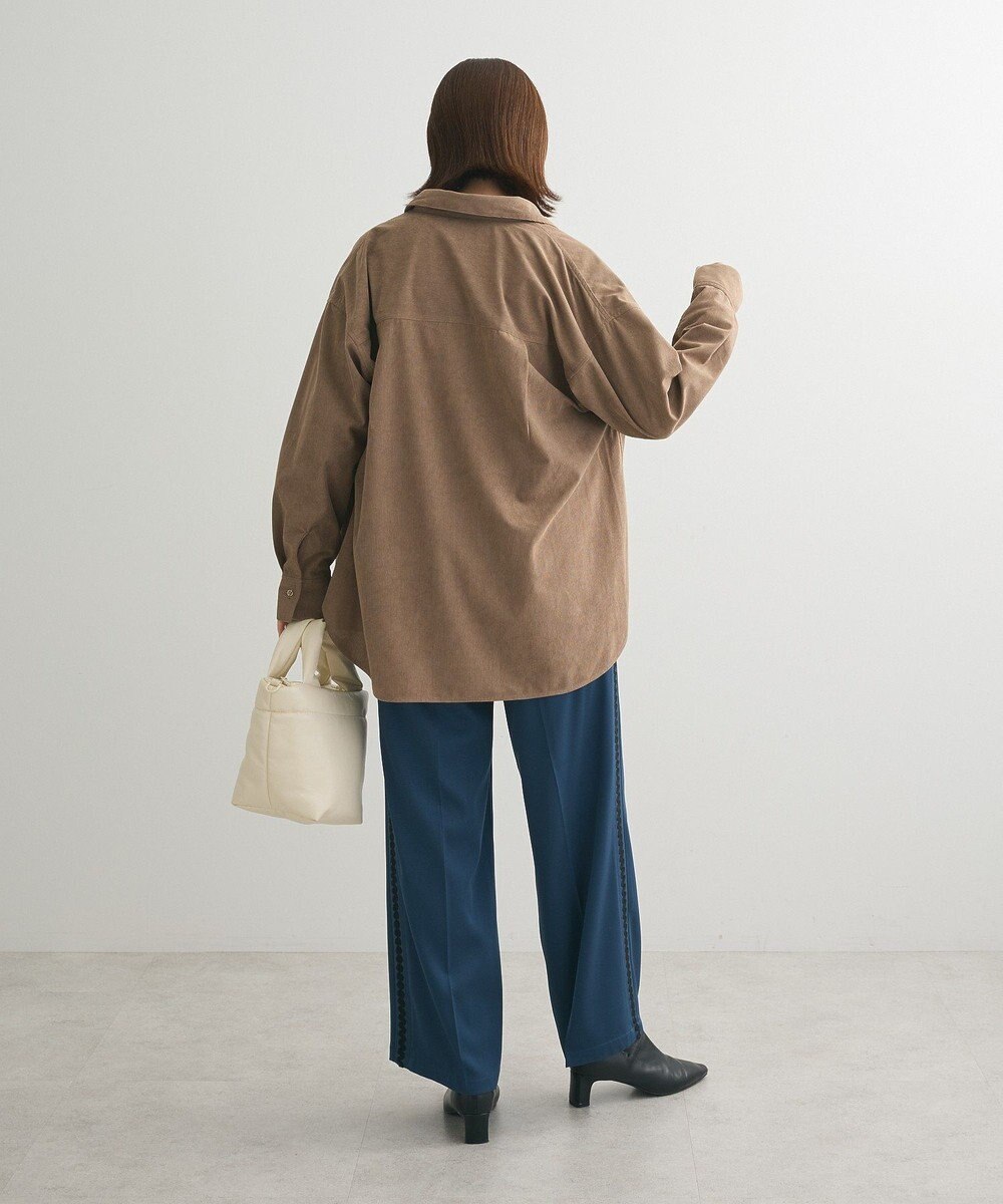 Green Parks ソフトコーデュロイシャツ 