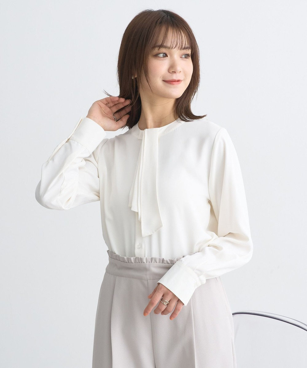 earth music&ecology 2WAYボウタイブラウス 