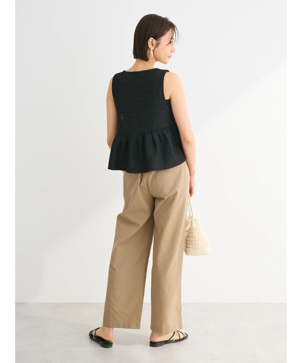 Green Parks ジャガードペプラムＺｉｐベスト 