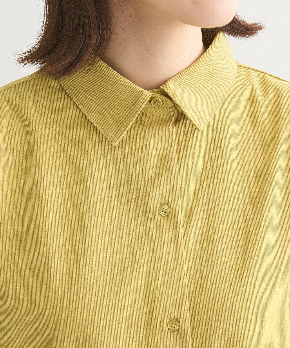 Green Parks ソフトコーデュロイシャツ 