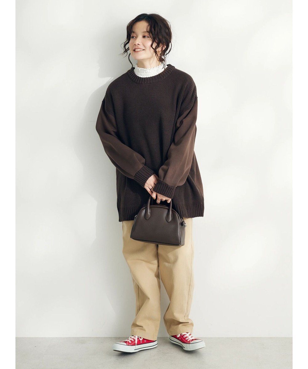 CRAFT STANDARD BOUTIQUE 片畔ニットドッキングチュニック 