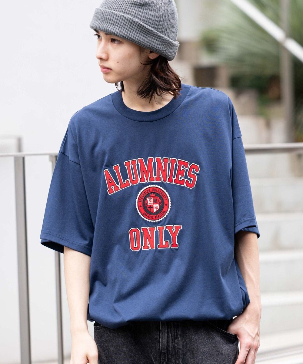 WEGO 【接触冷感/ユニセックス着用ITEM】カレッジロゴグラフィックT（SS） 