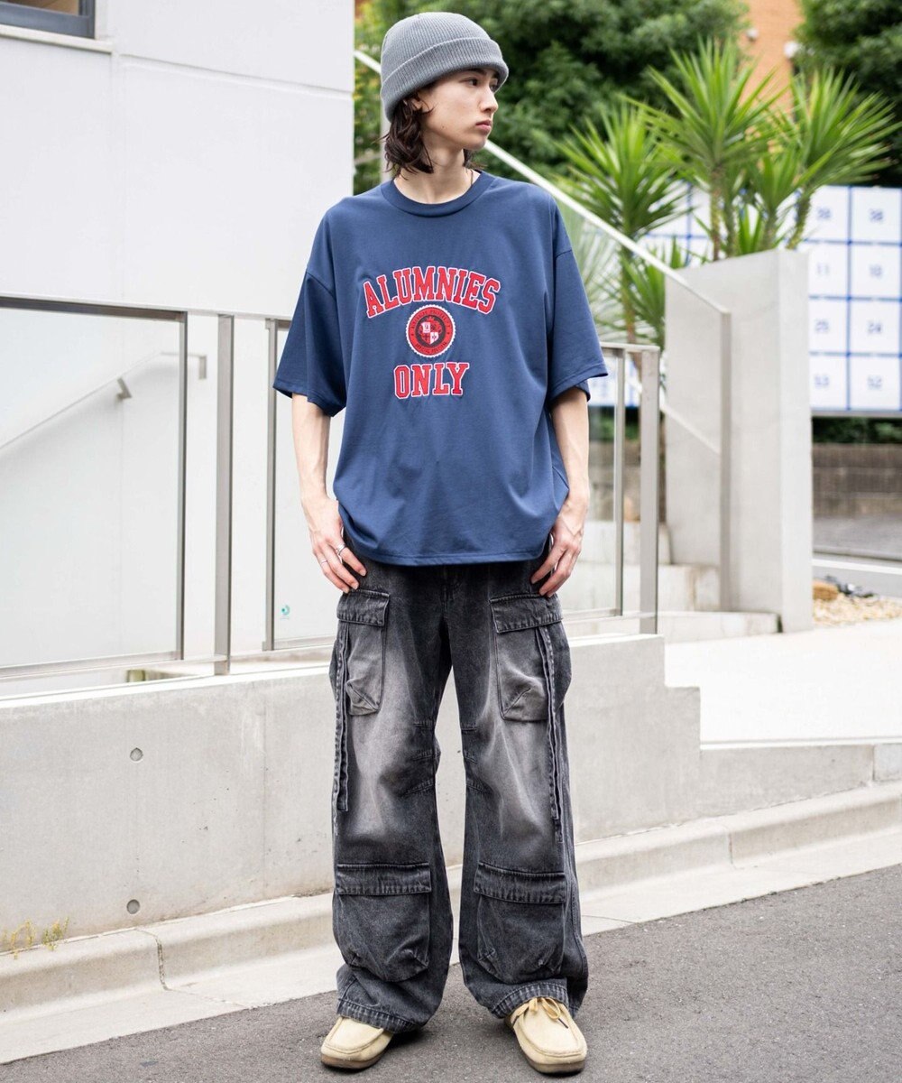 WEGO 【接触冷感/ユニセックス着用ITEM】カレッジロゴグラフィックT（SS） 