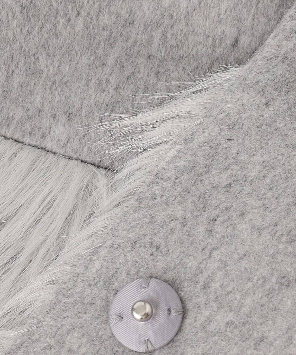 Feroux ウール混 ショートコート 