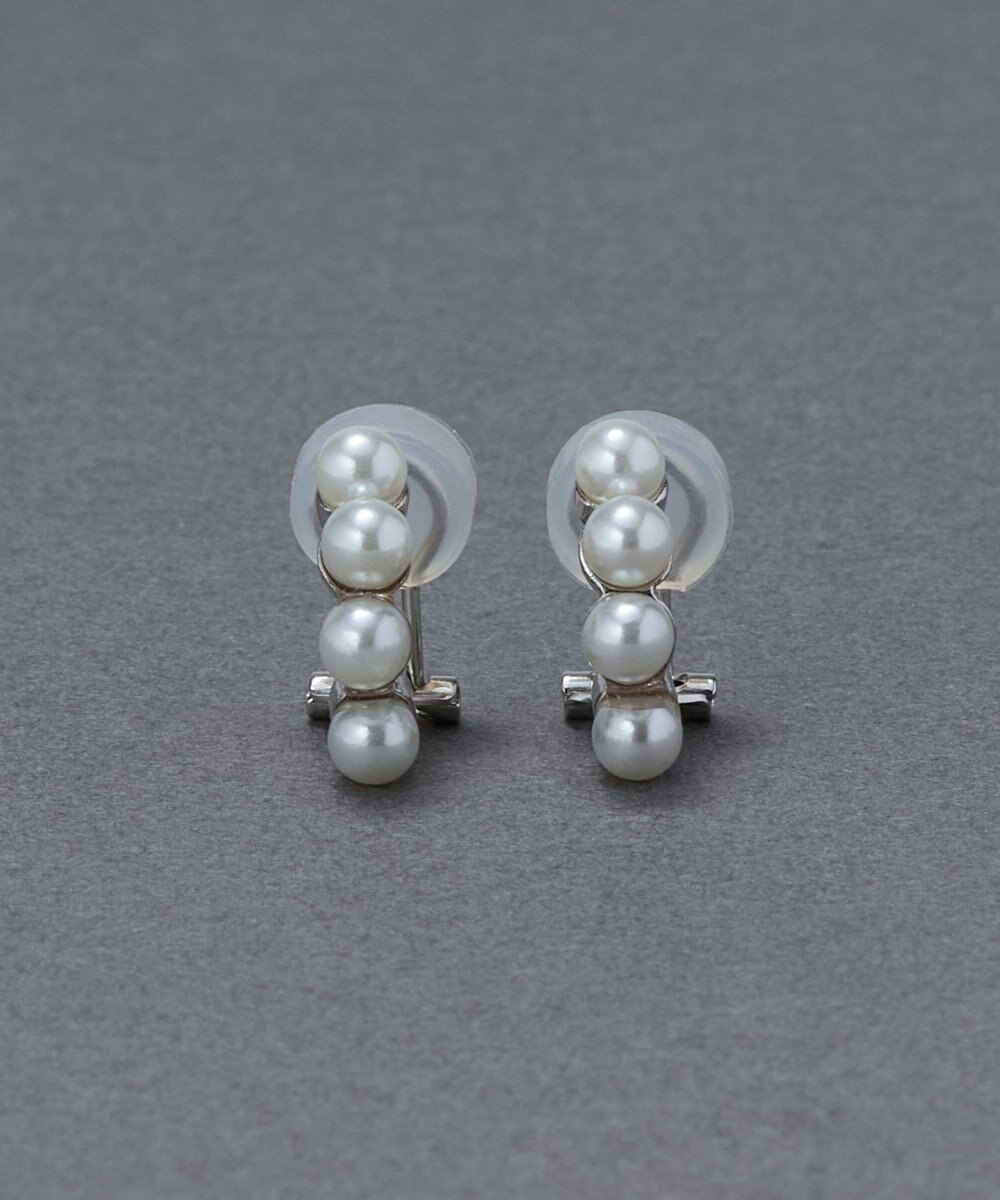 Phoebe 【痛くないシリーズ】ノーブルパールエアリーイヤリング　シルバー 