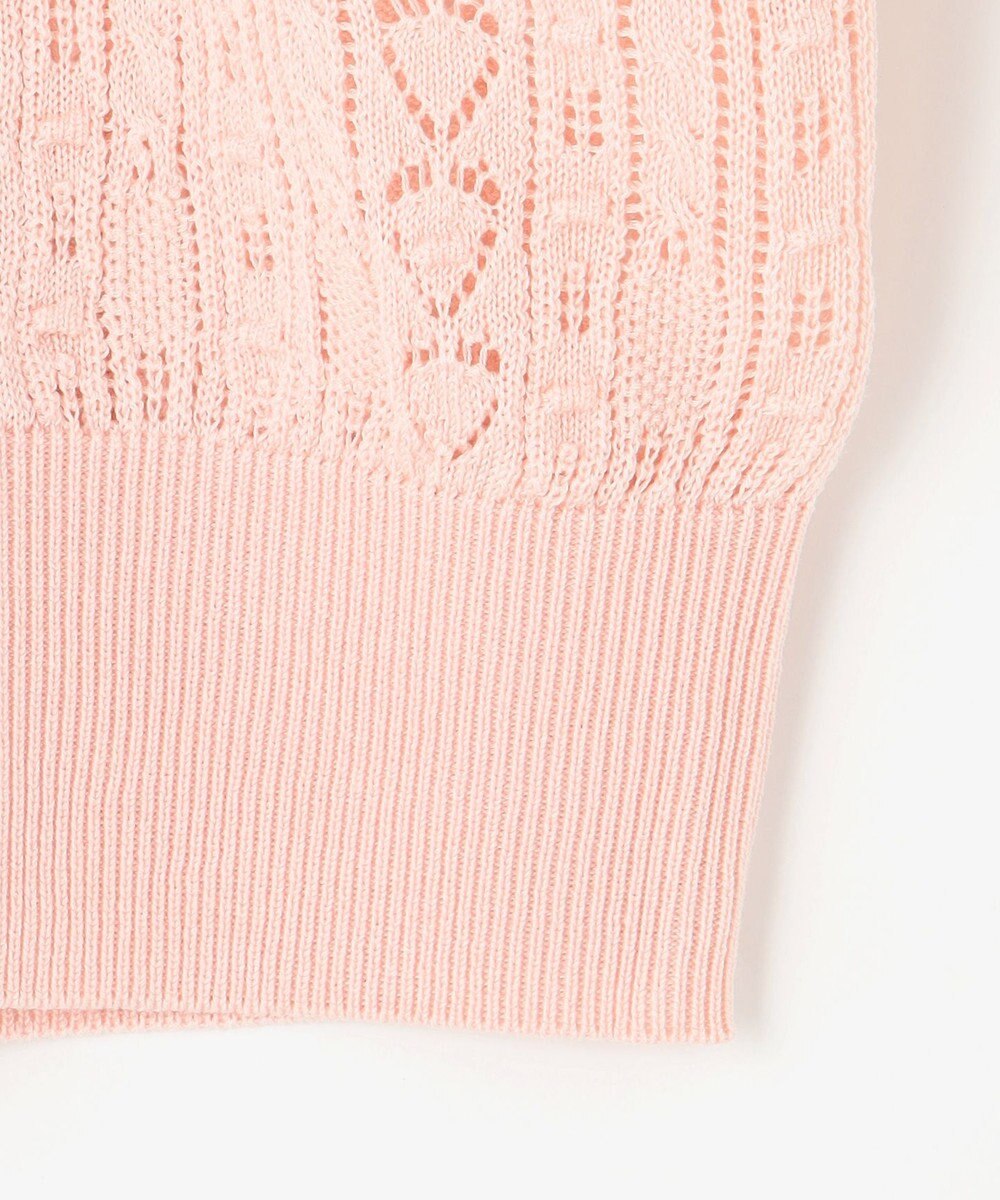 Feroux 【ご好評につき今季も登場！・洗える】透かし編み カーディガン 