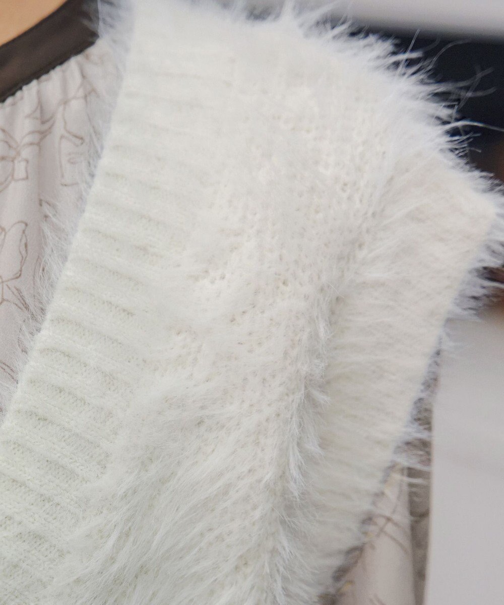 Tiaclasse 【洗える】フェザーニットベスト 