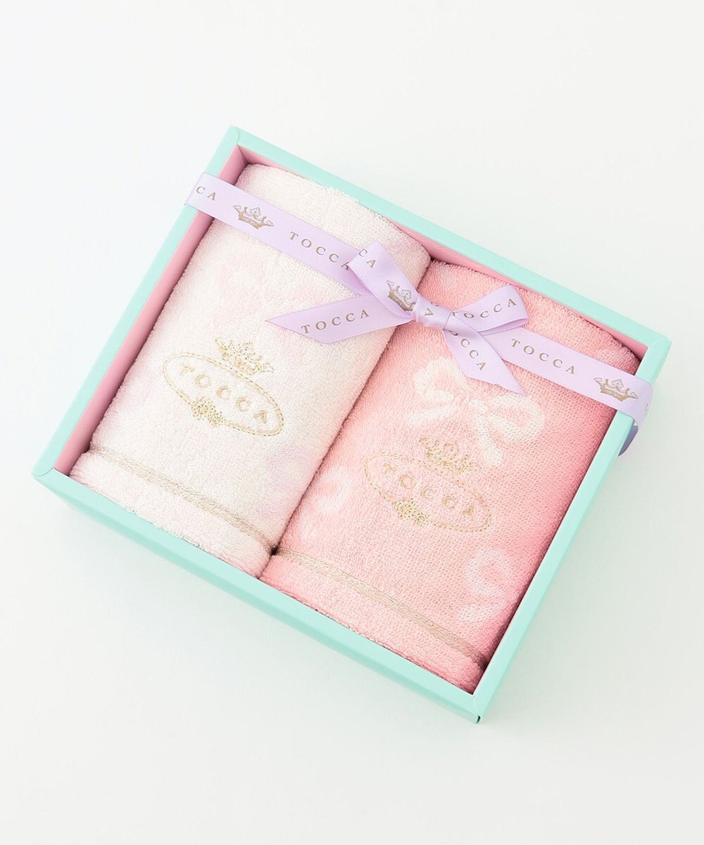 TOCCA 【TOWEL COLLECTION】MEMORIA GUEST TOWELBOX ゲストタオル ピンク系