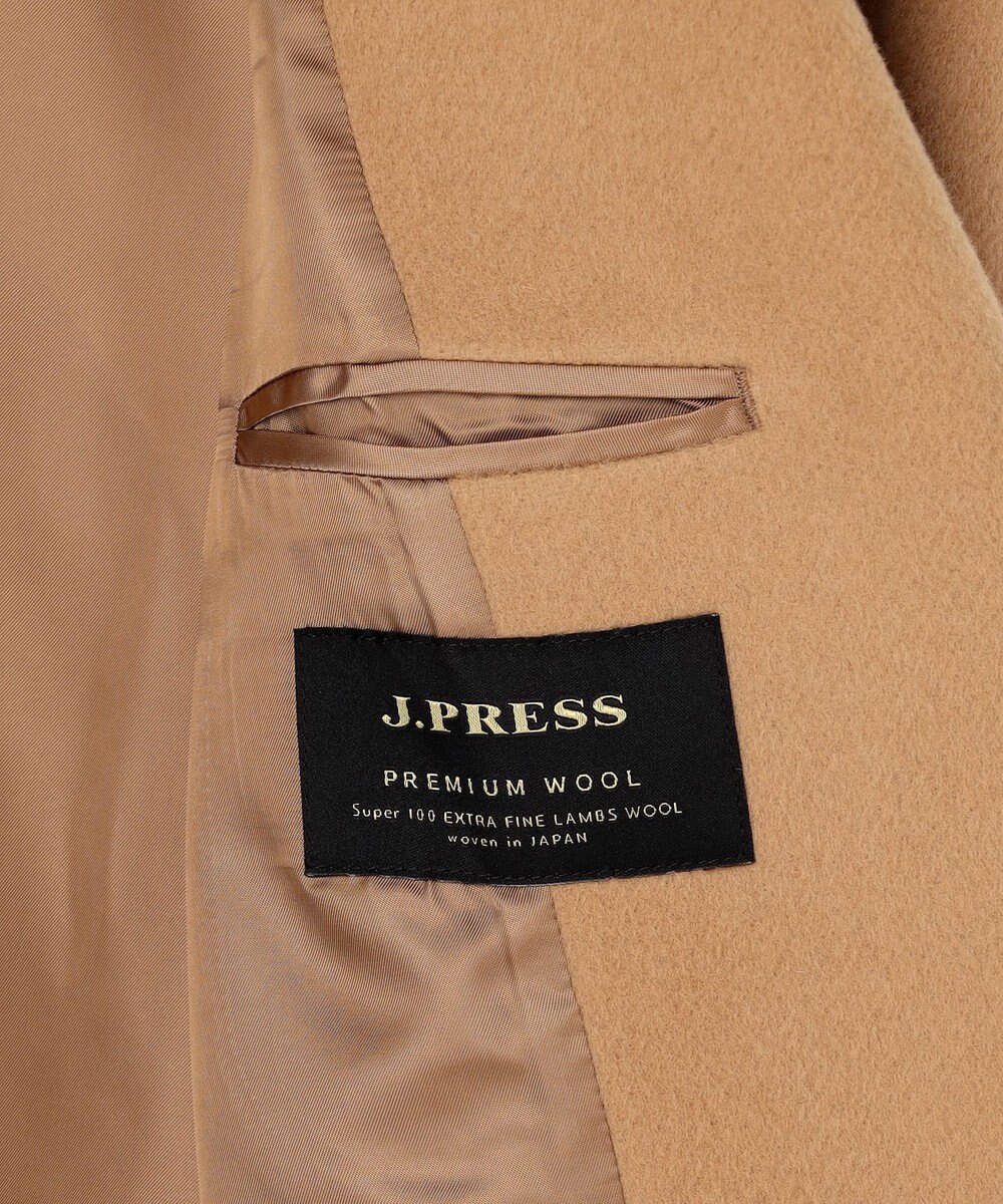 J.PRESS LADIES Pureラムウール ダブル ロングコート 