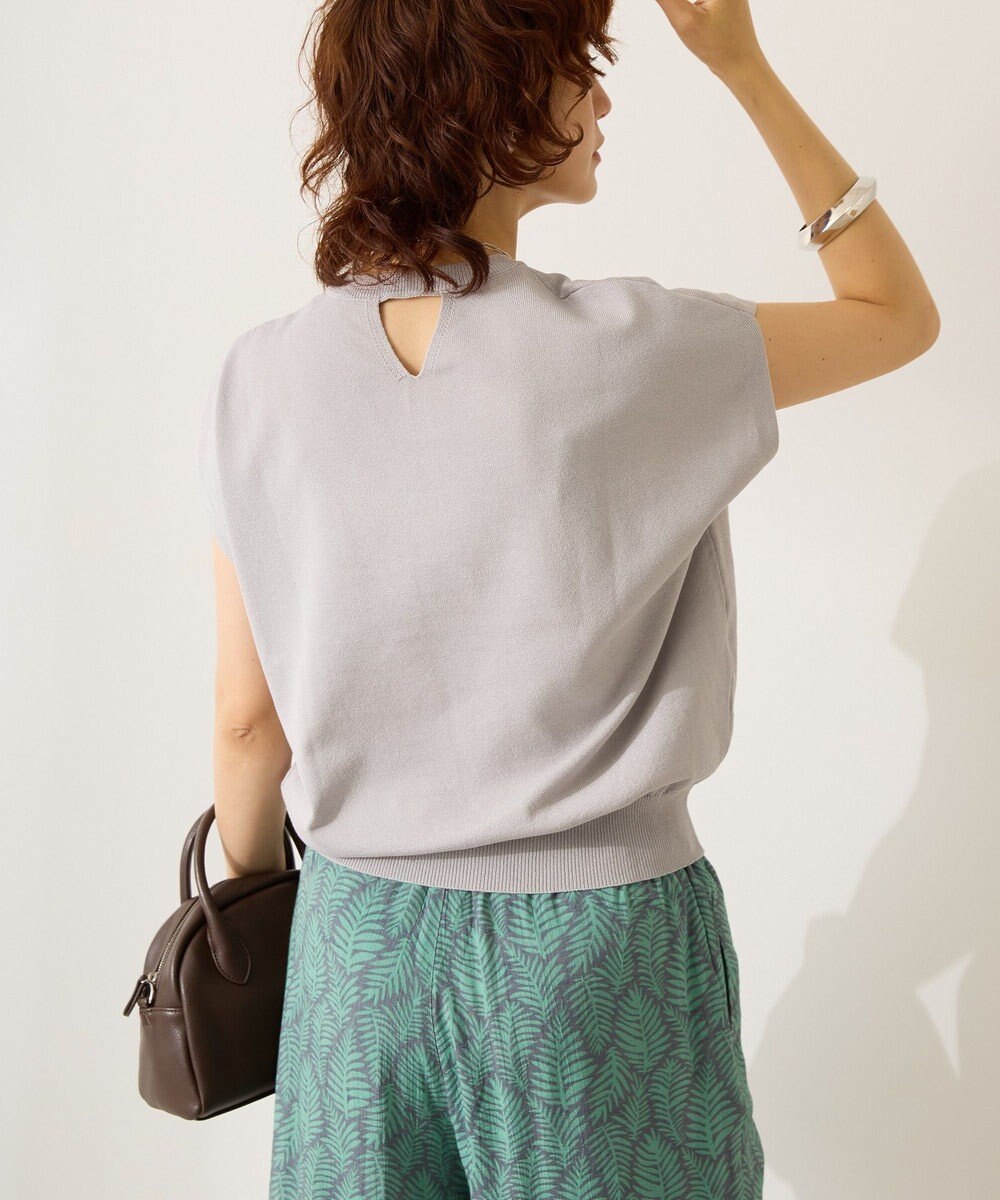 AMERICAN HOLIC 【接触冷感】ラメフレンチスリーブニットプルオーバー 