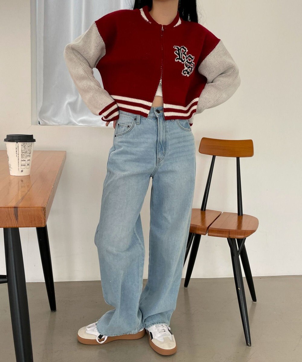 WEGO ニットショートスタジャン 