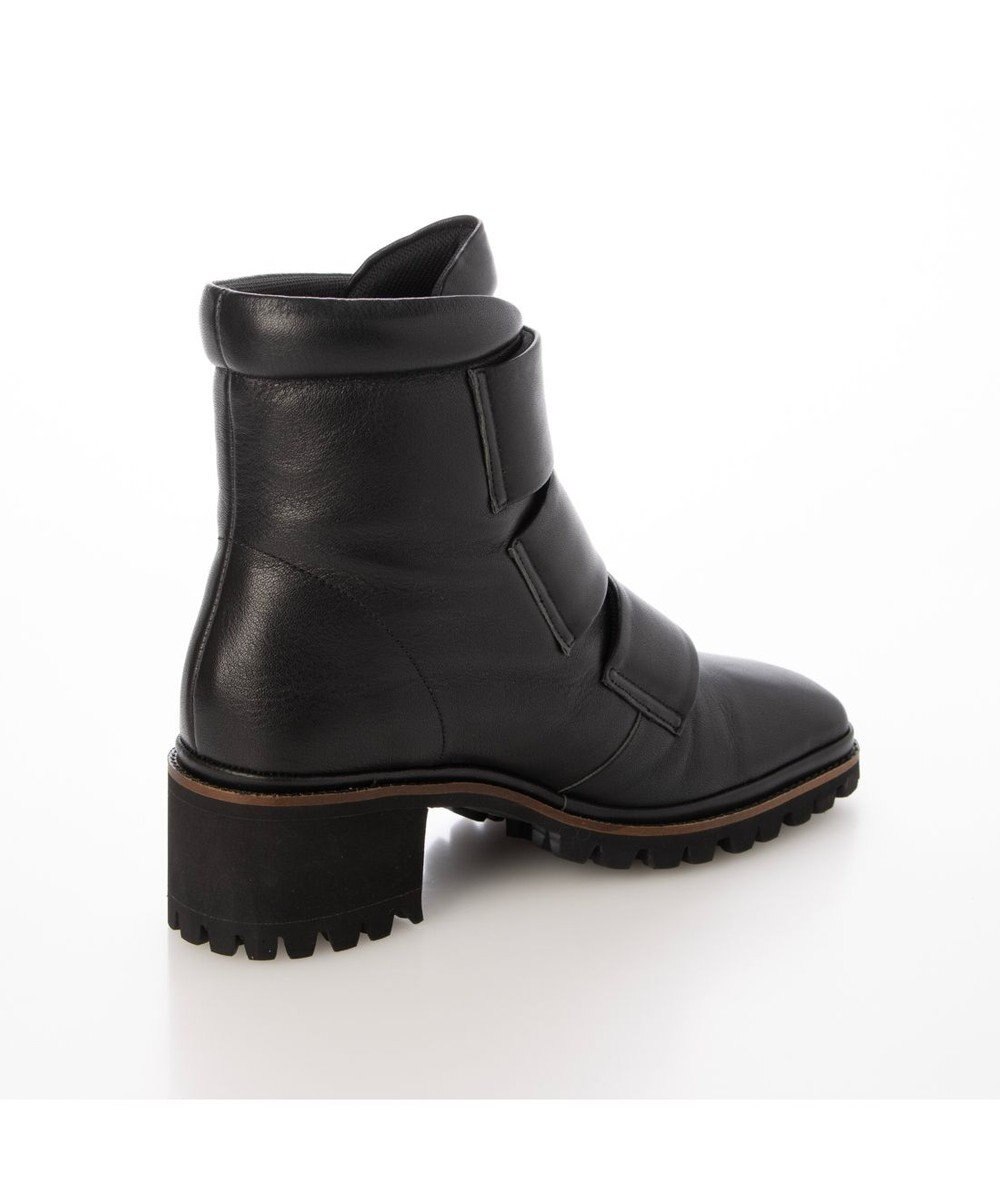 MODE ET JACOMO <D'ICI>スクエアトゥベルトデザインショートブーツ 