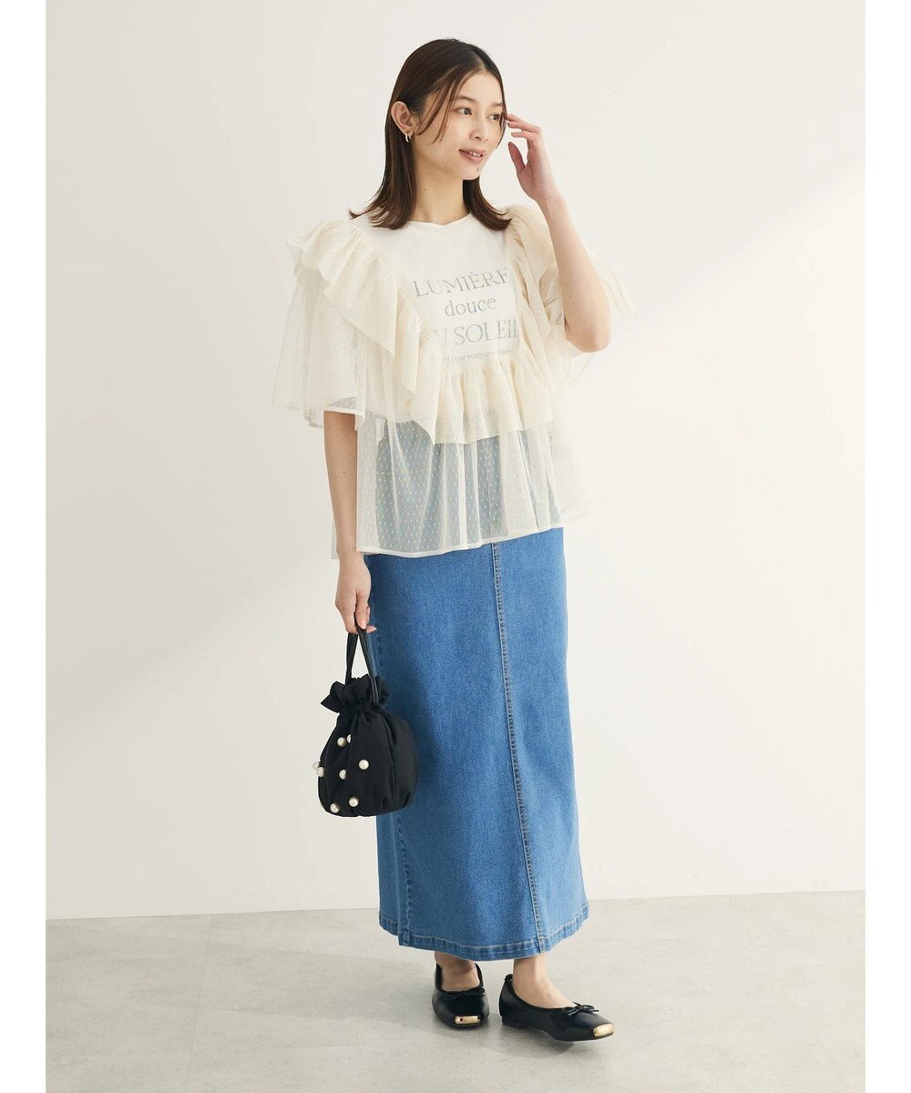 Green Parks フェミニンロゴボックスＴシャツ 