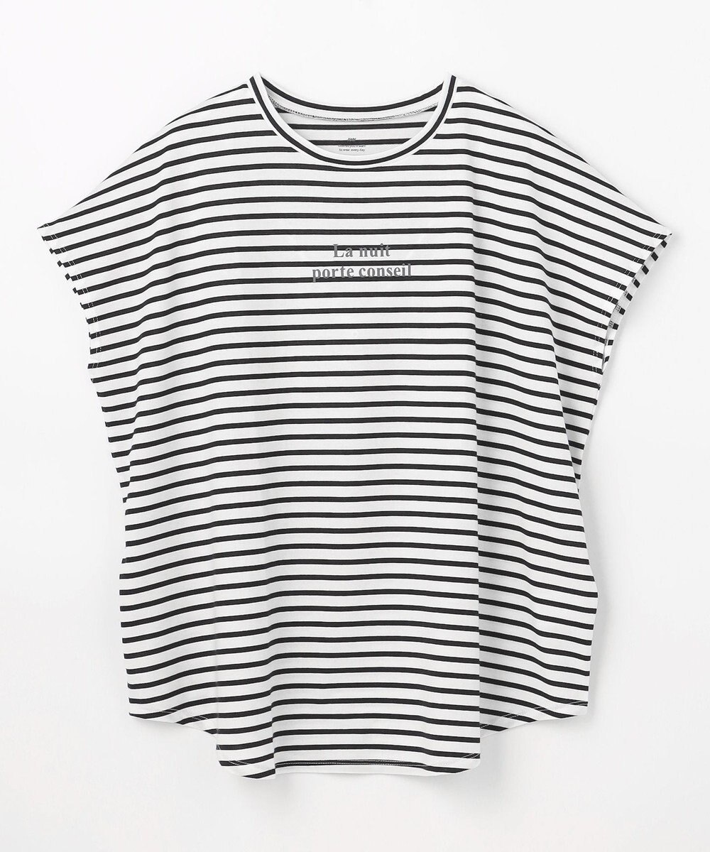 ANY ANYファンクションワイドフレンチスリーブTシャツ 