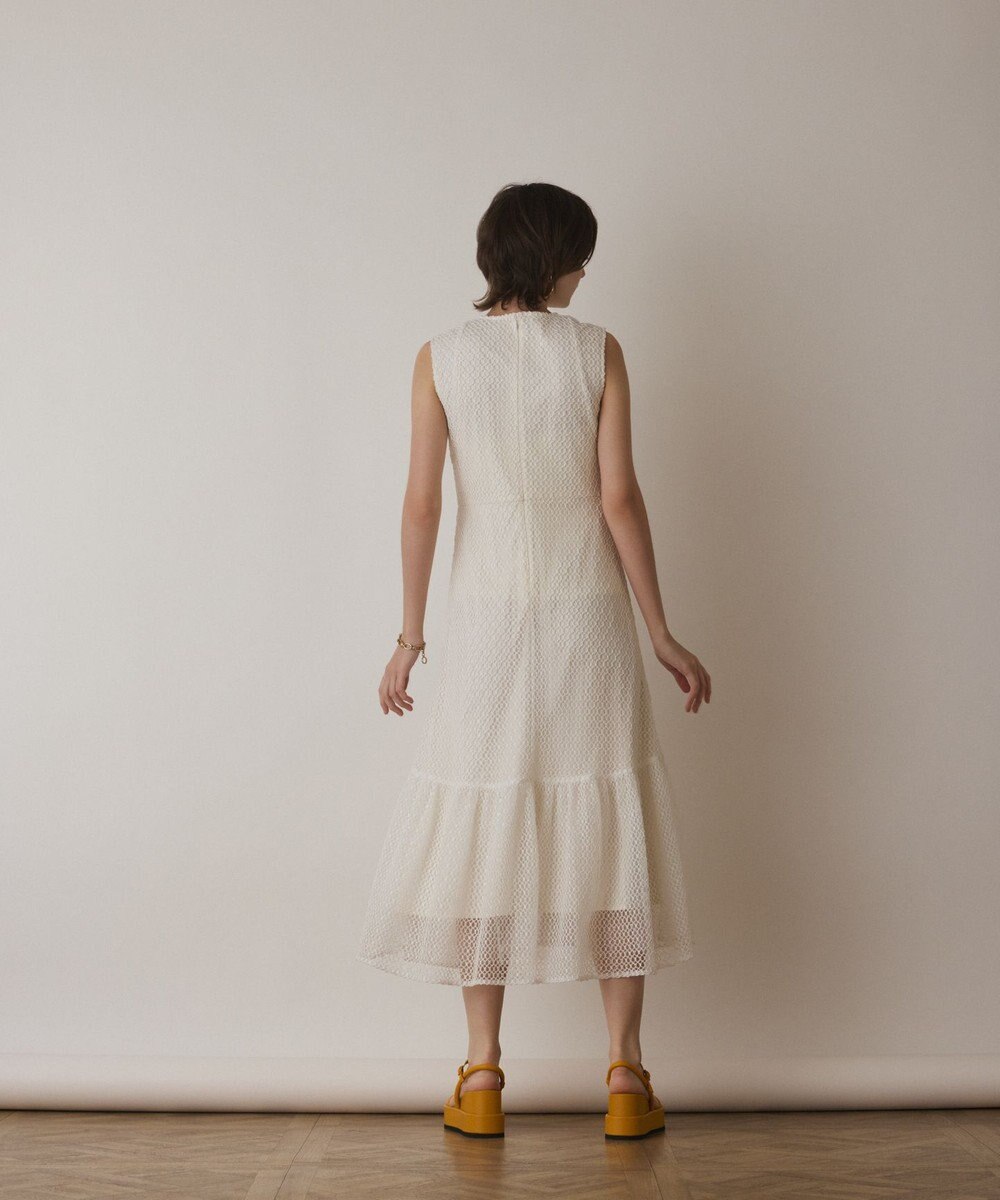 GRACE CONTINENTAL メッシュロングワンピース 