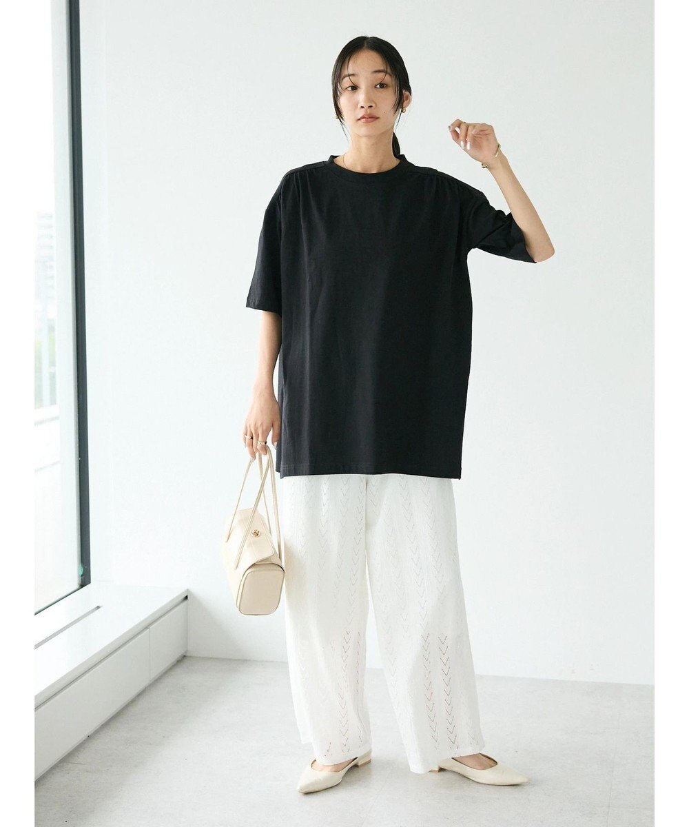 CRAFT STANDARD BOUTIQUE ヴィンテージ風天竺 ショルダーギャザーチュニック 