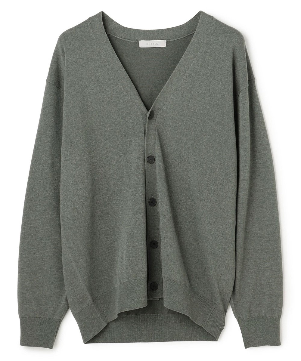 UNFILO MENS 【男女兼用】ソフトサーモ アンチピリングニット カーディガン 