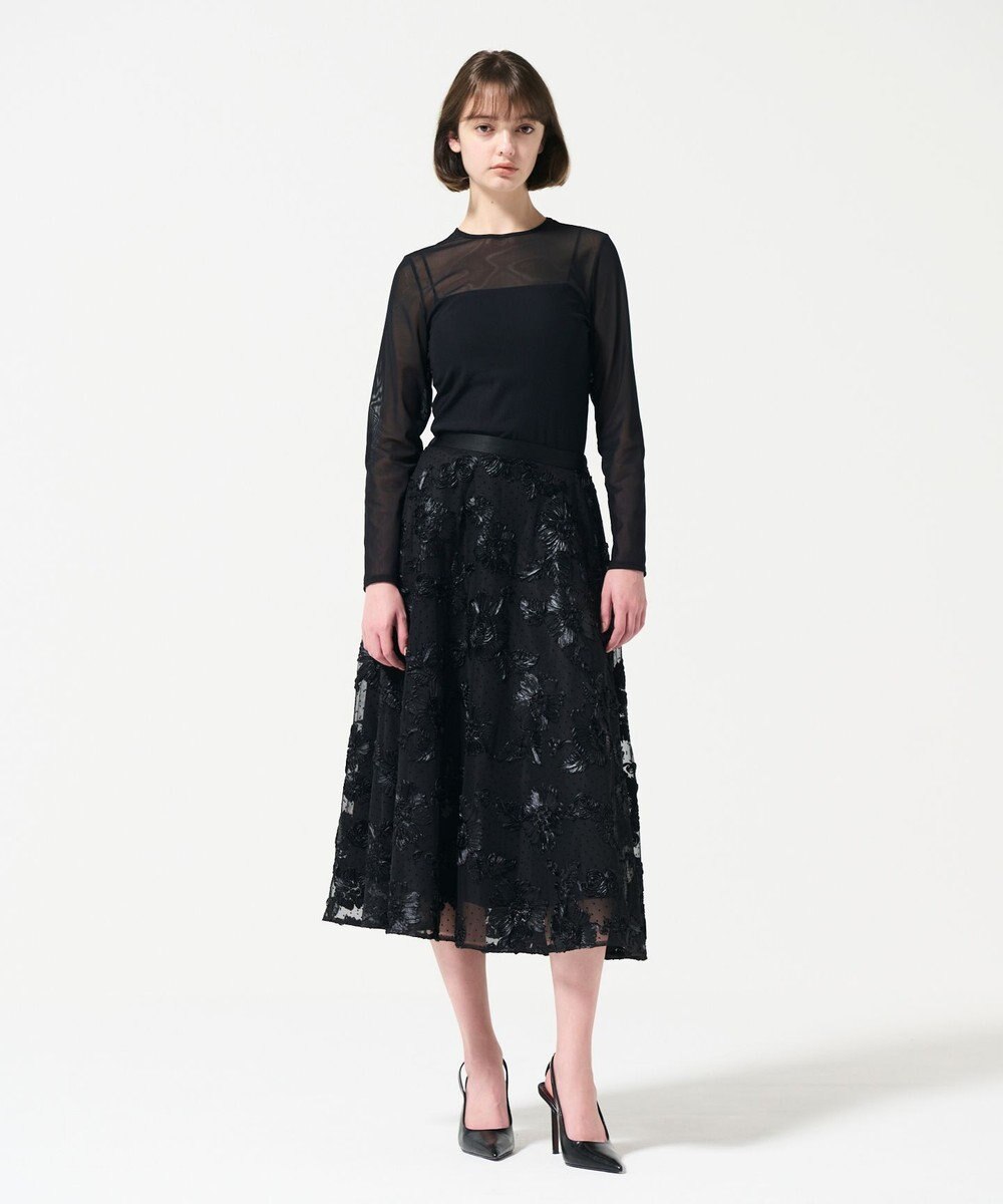 GRACE CONTINENTAL サテンコードスカート 