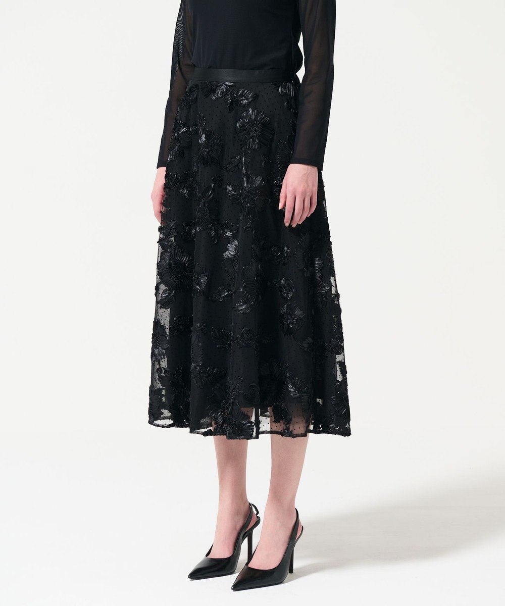 GRACE CONTINENTAL サテンコードスカート 