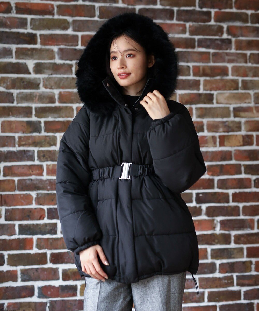 Green Parks ・ｓｗｉｎｇ　ｂｙ　ファイバーダウンベルト付コート 