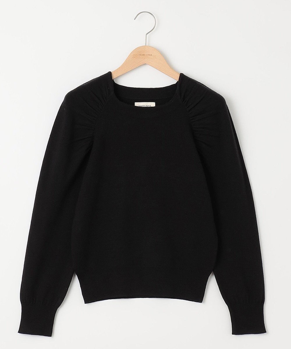 SHARE PARK LADIES ギャザースリーブプルオーバー 