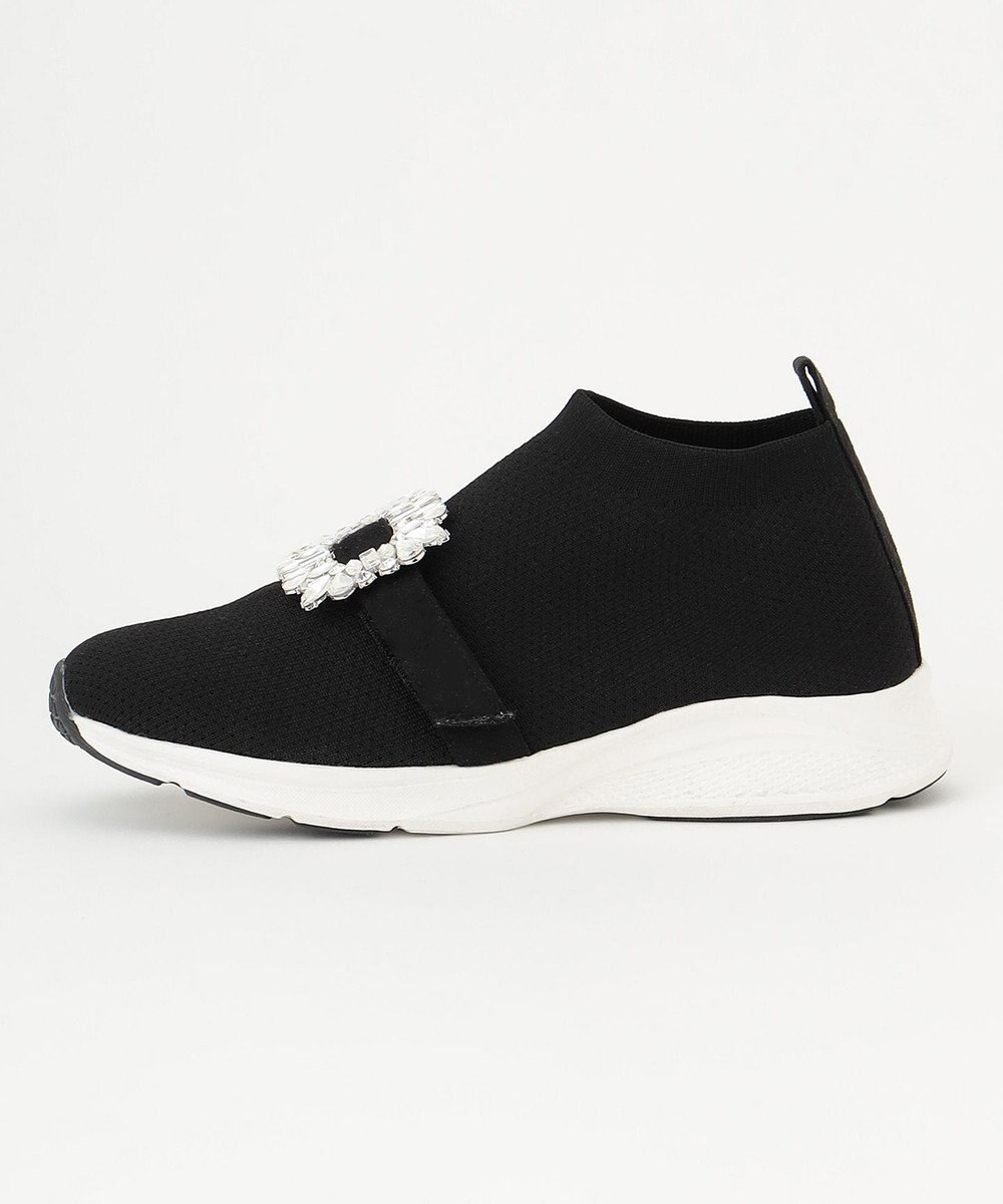 Feroux ビジュー付きニット スニーカー 