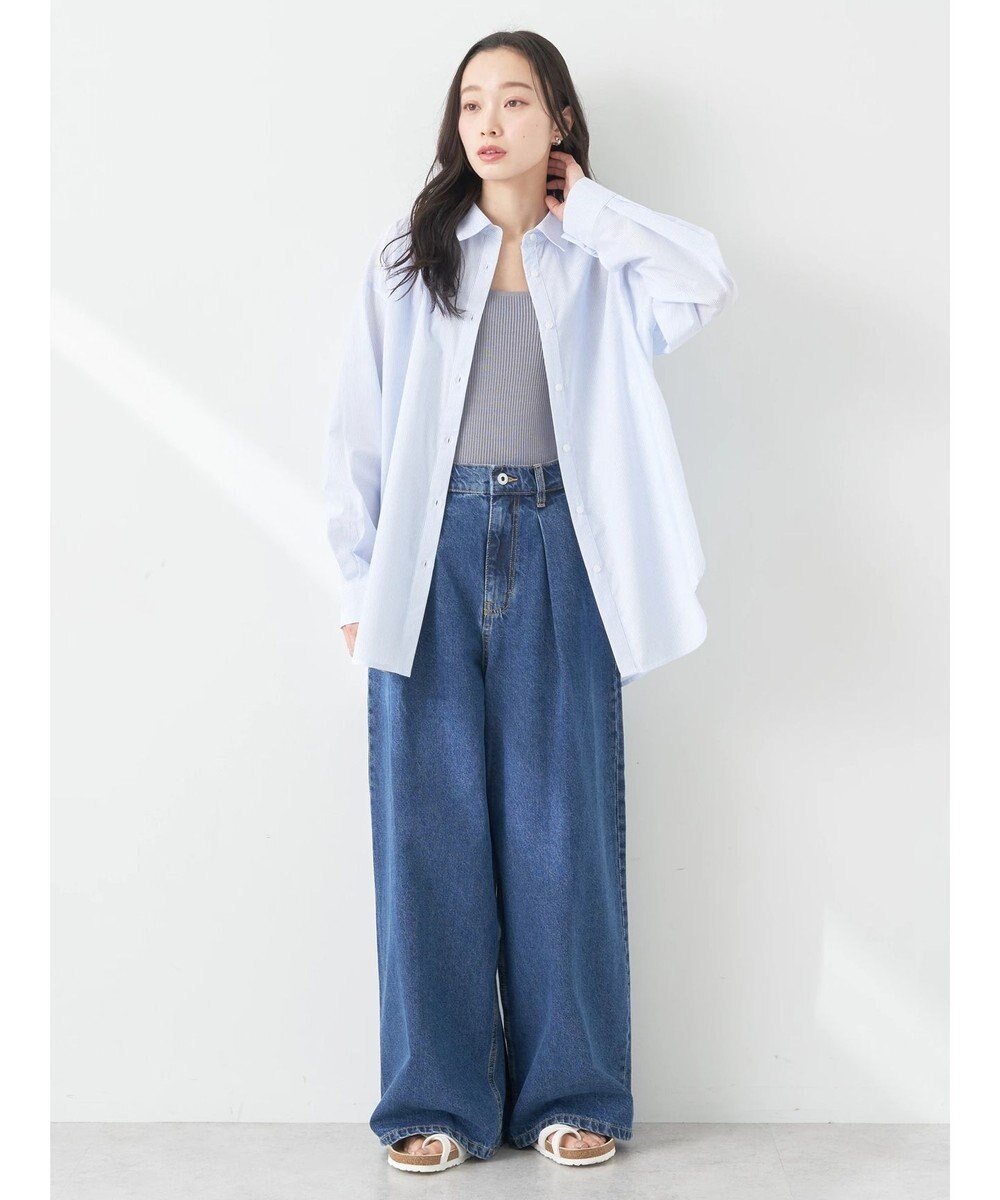 earth music&ecology ＴＲキュプラレギュラーシャツ 