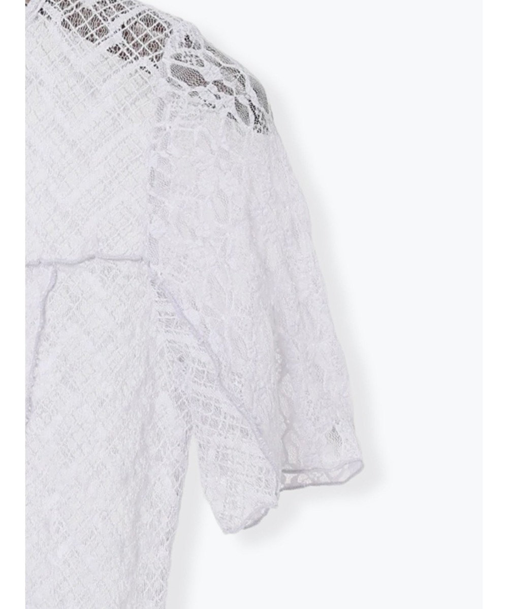 Te chichi パッチワークレース5分袖トップス 