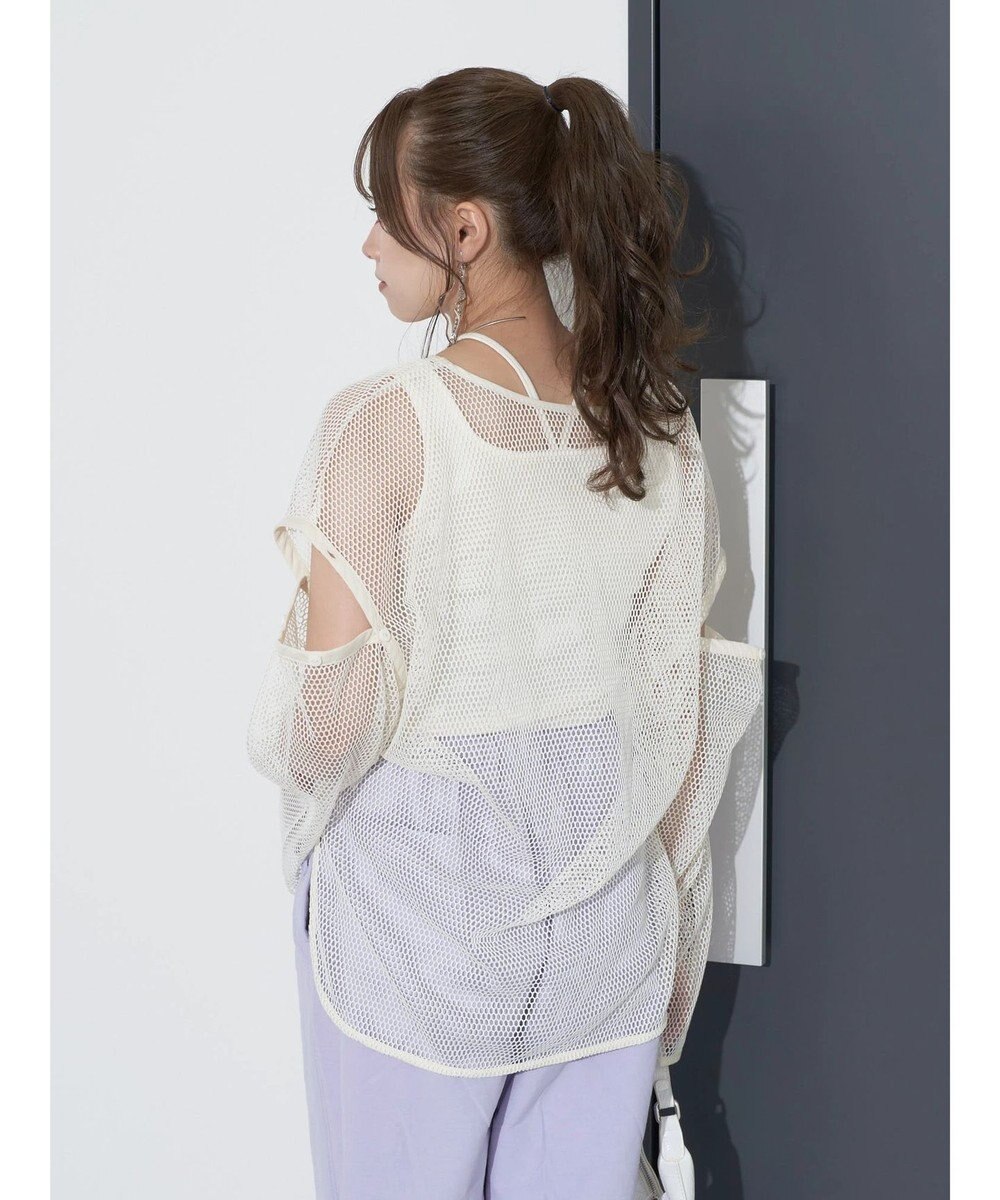 earth music&ecology ＳＥＴ２点メッシュプルオーバー＋タンクトップ 