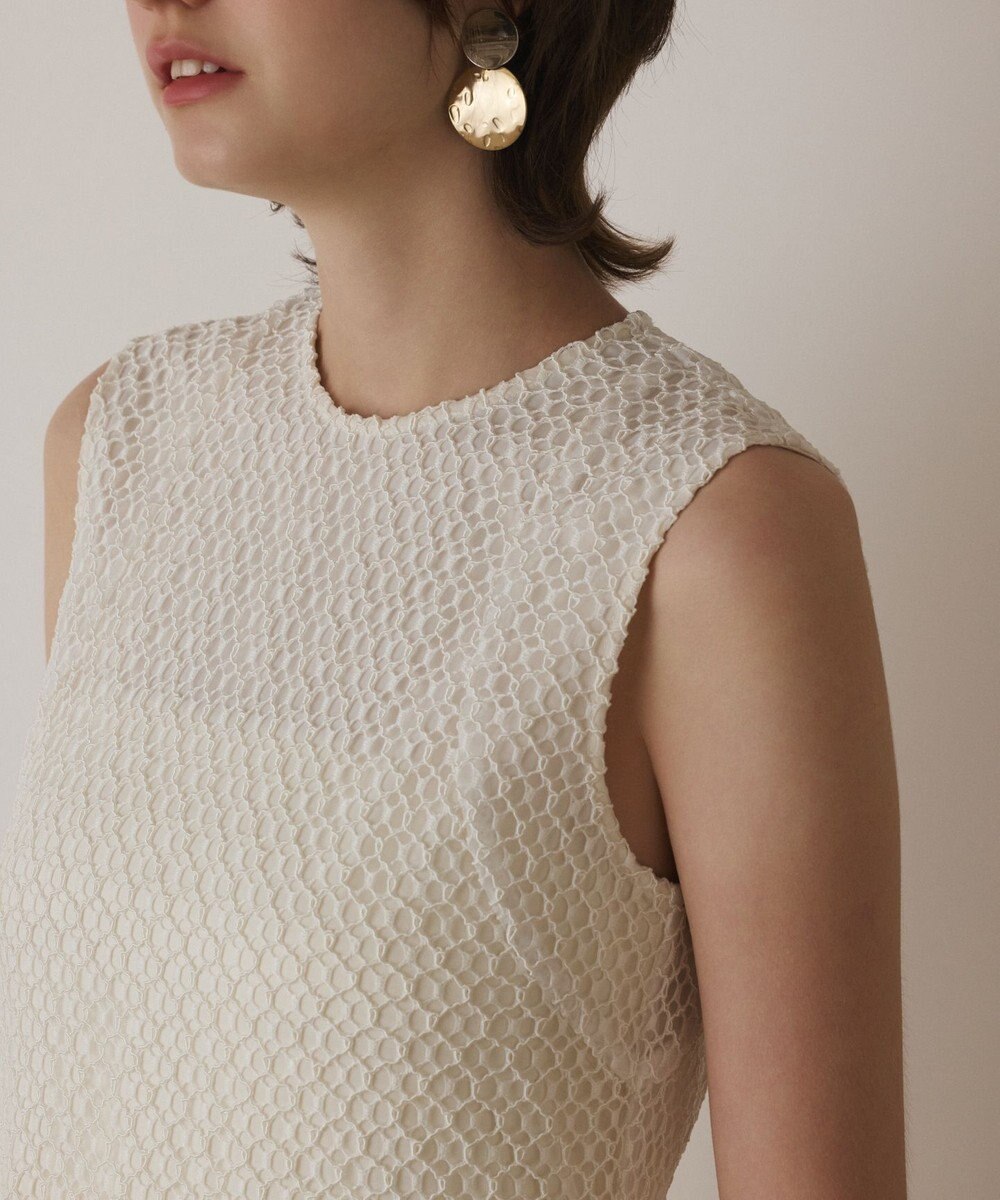 GRACE CONTINENTAL メッシュロングワンピース 