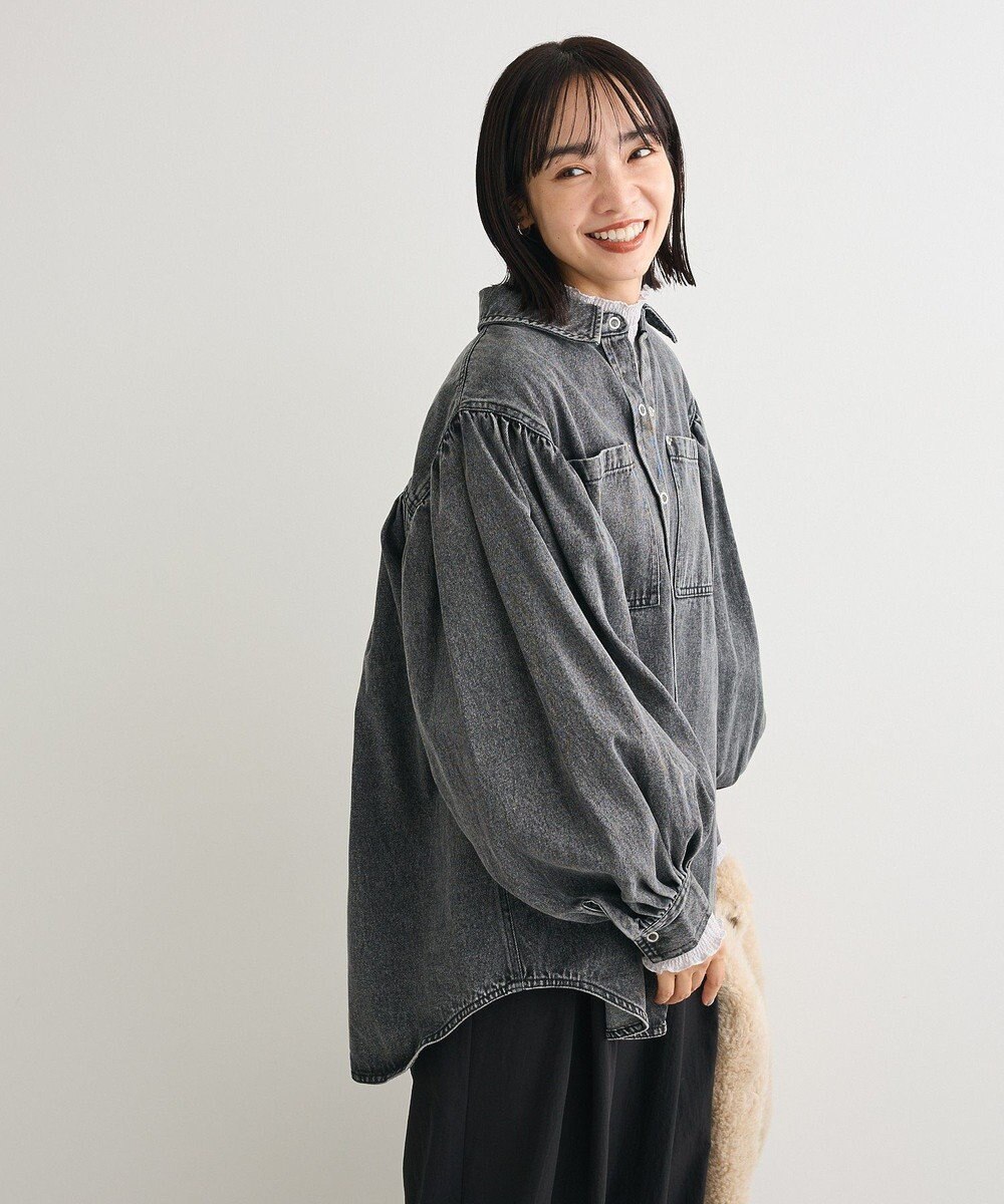 Green Parks ・ＳＵＧＡＲ　ＳＰＯＯＮ　ボリュームスリーブデニムシ 