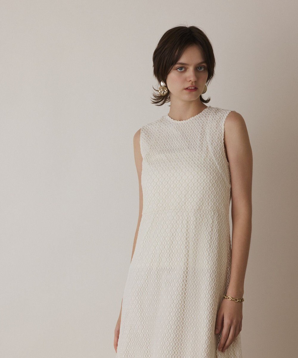 GRACE CONTINENTAL メッシュロングワンピース 