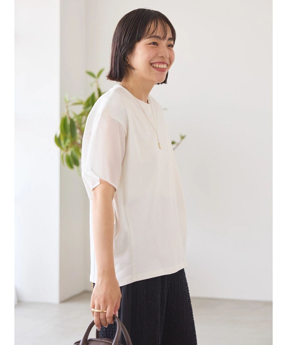 AMERICAN HOLIC 異素材ショルダー切替カットプルオーバー 