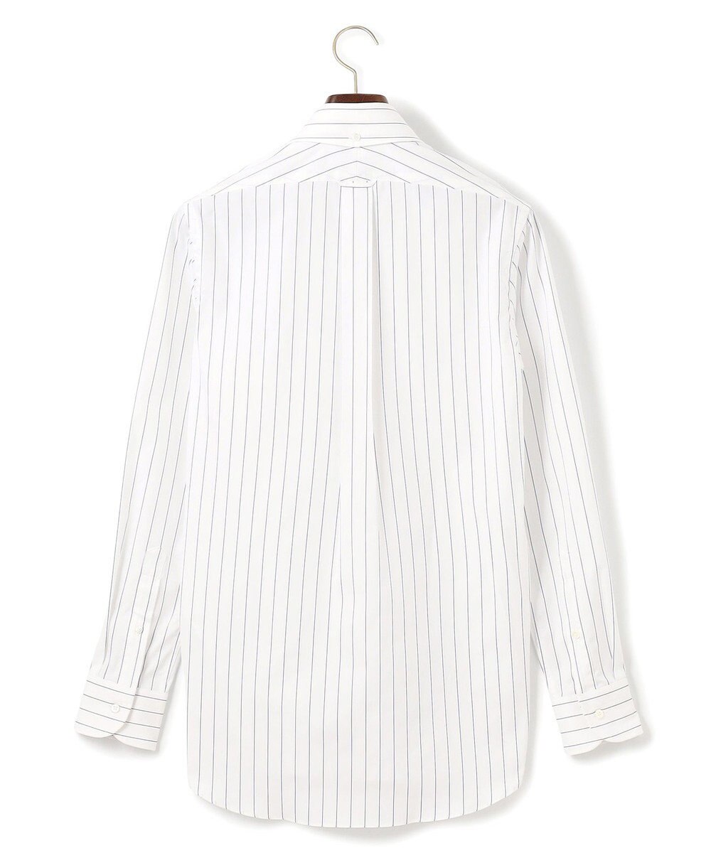 J.PRESS MEN 【PREMIUM PLEATS / 形態安定】スーピマコットンボールドストライプ ドレスシャツ / B.D. 