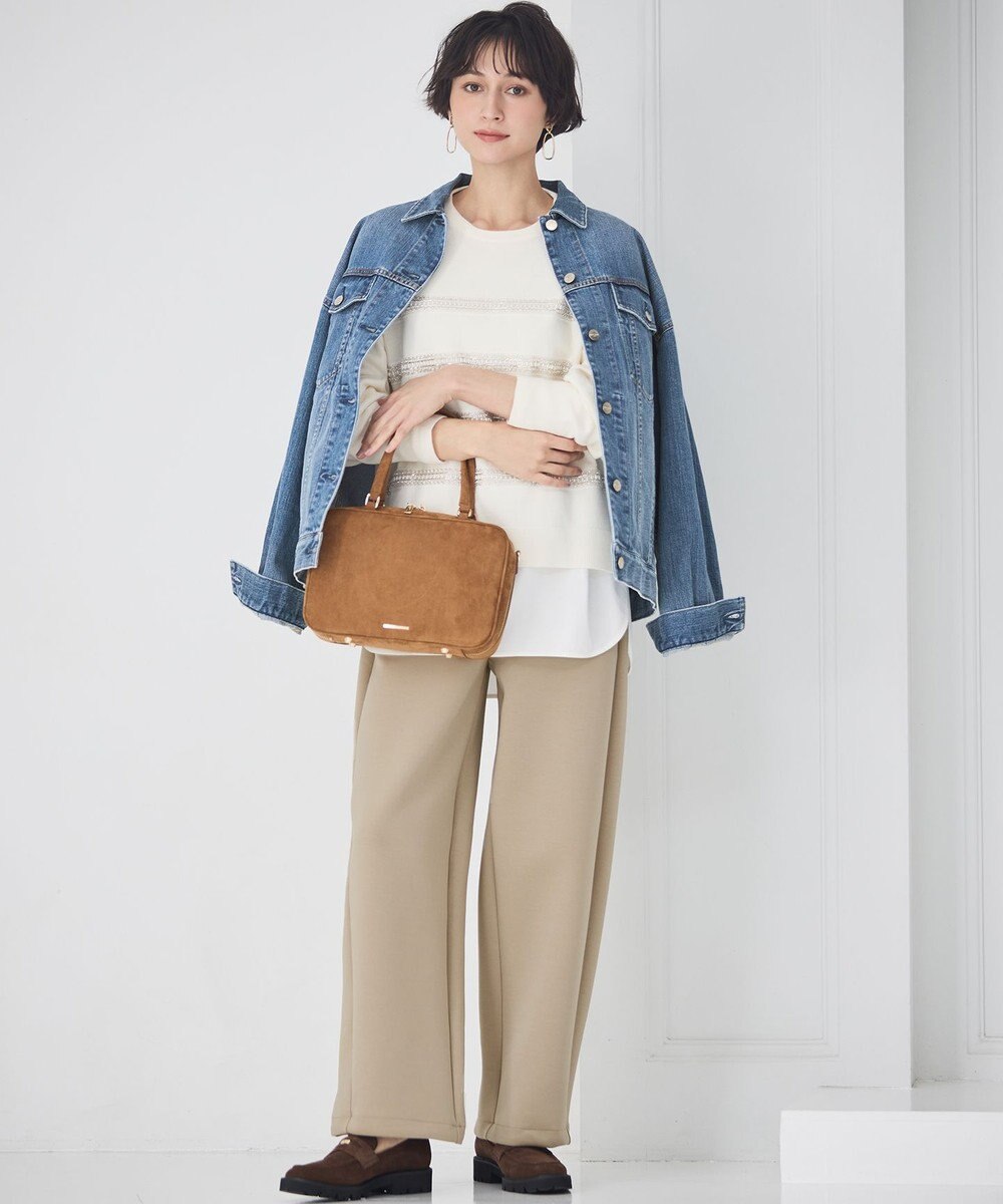 23区 【WEB&一部店舗限定】スエード ボストン バッグ 