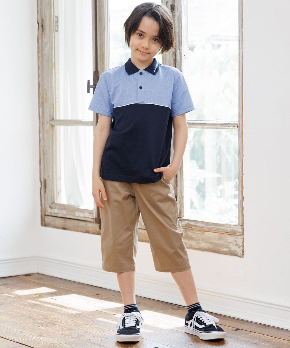 J.PRESS KIDS 【100-130cm】 ブロッキングポロシャツ 