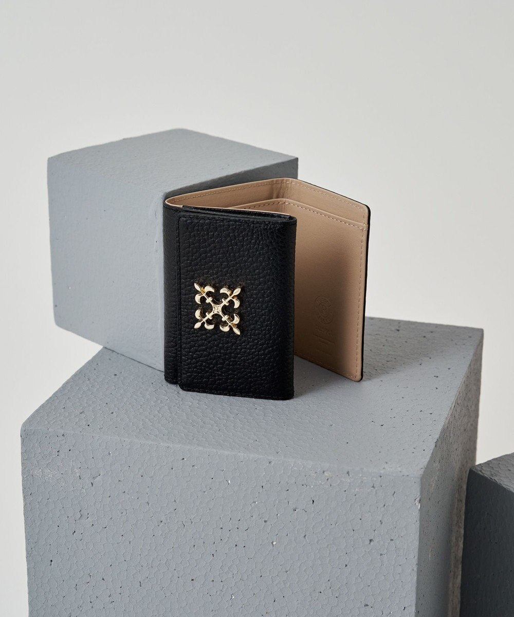 russet 《soeru》モノグラムプレート三つ折りウォレット(SO-397) 