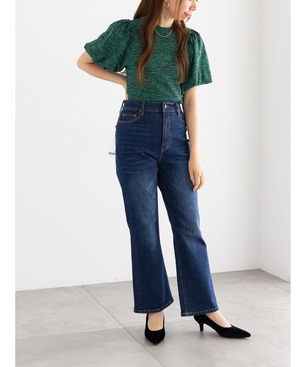 Te chichi バルーンスリーブメランジニット 