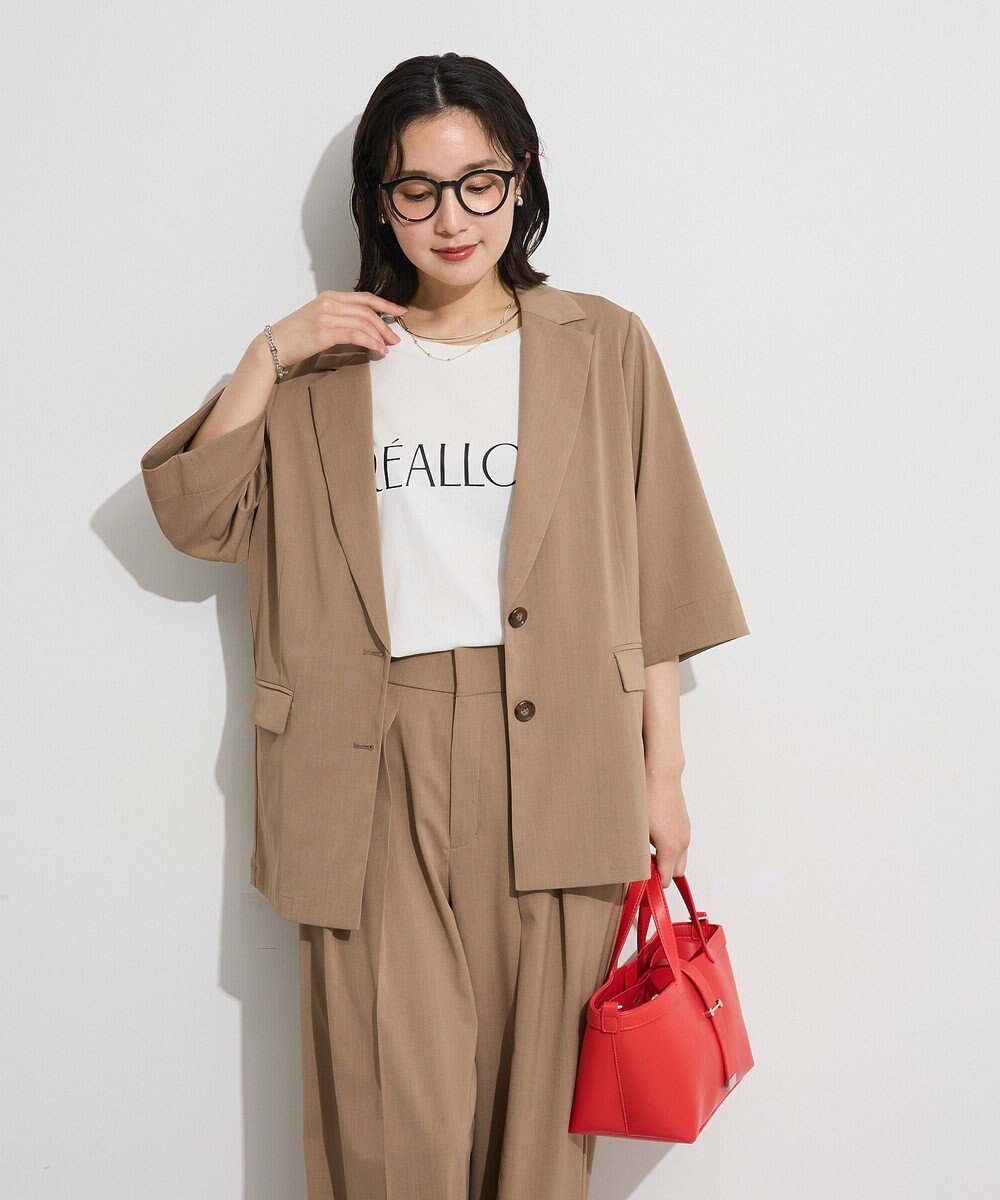 Green Parks シングル半袖ジャケット 