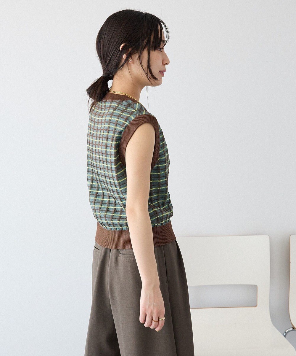 CRAFT STANDARD BOUTIQUE リンクスチェックニットベスト 