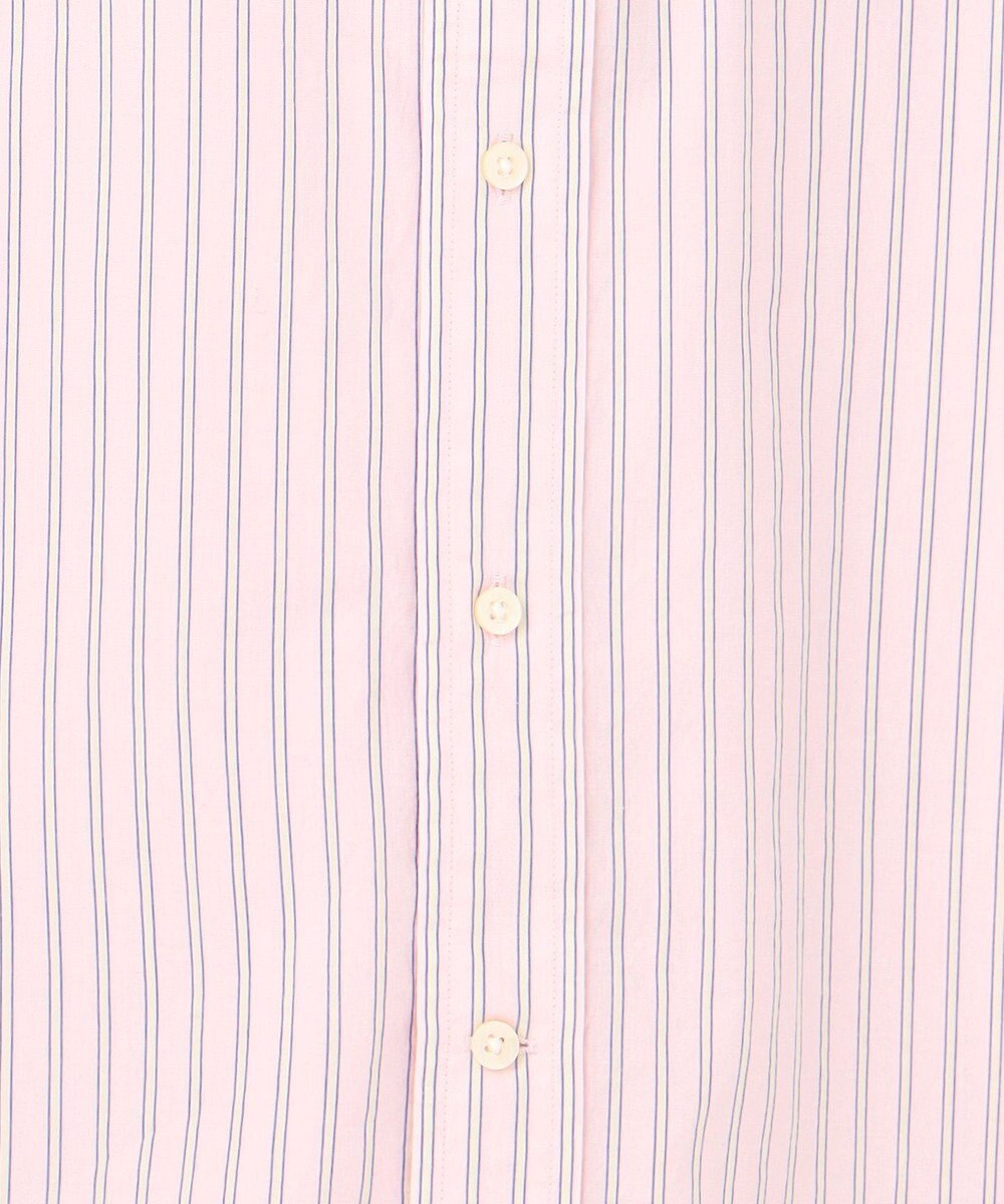 J.PRESS YORK STREET 【UNISEX】タイプライターストライプ バンドカラーシャツ 