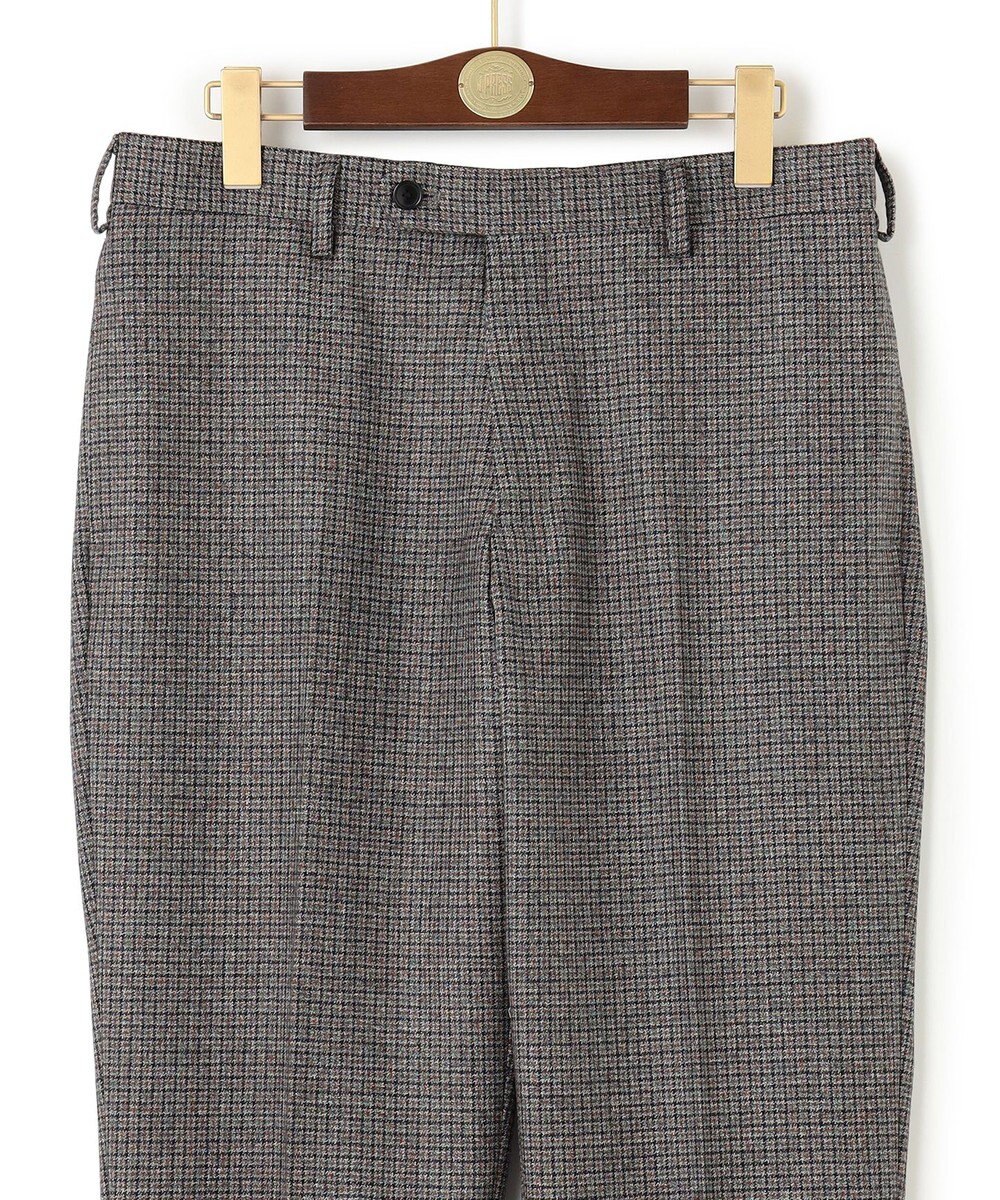 J.PRESS MEN 【WEB・一部店舗限定】ソフトタッチツイスト ガンクラブチェック スラックス 