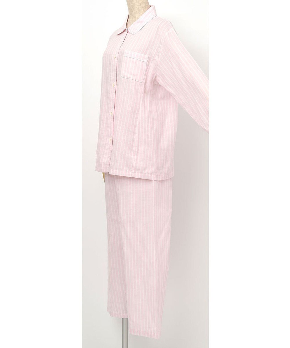 Wing パジャマ 長袖 長ズボン ピマ綿100％ やわらかな肌ざわり 襟つきシャツタイプ レディース EP3000 ウイング／ワコール 