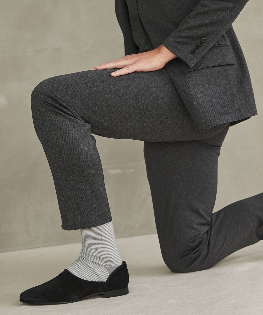 GOTAIRIKU セットアップ対応【洗える/ストレッチ/シワになりにくい】ドライジャージー セットアップパンツ 