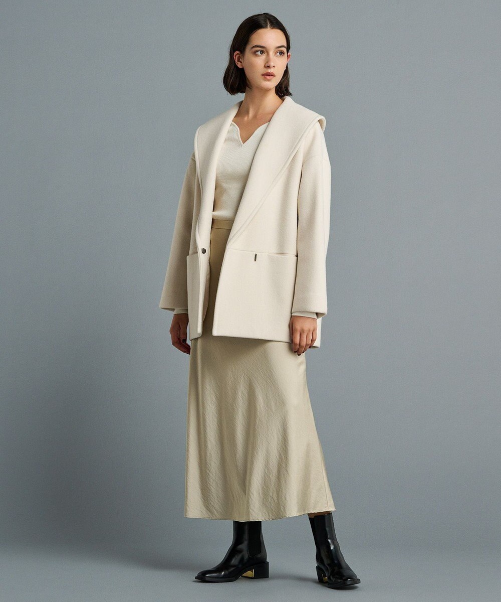 uncrave 【洗える】サテン フレアスカート（uncrave STANDARD） 