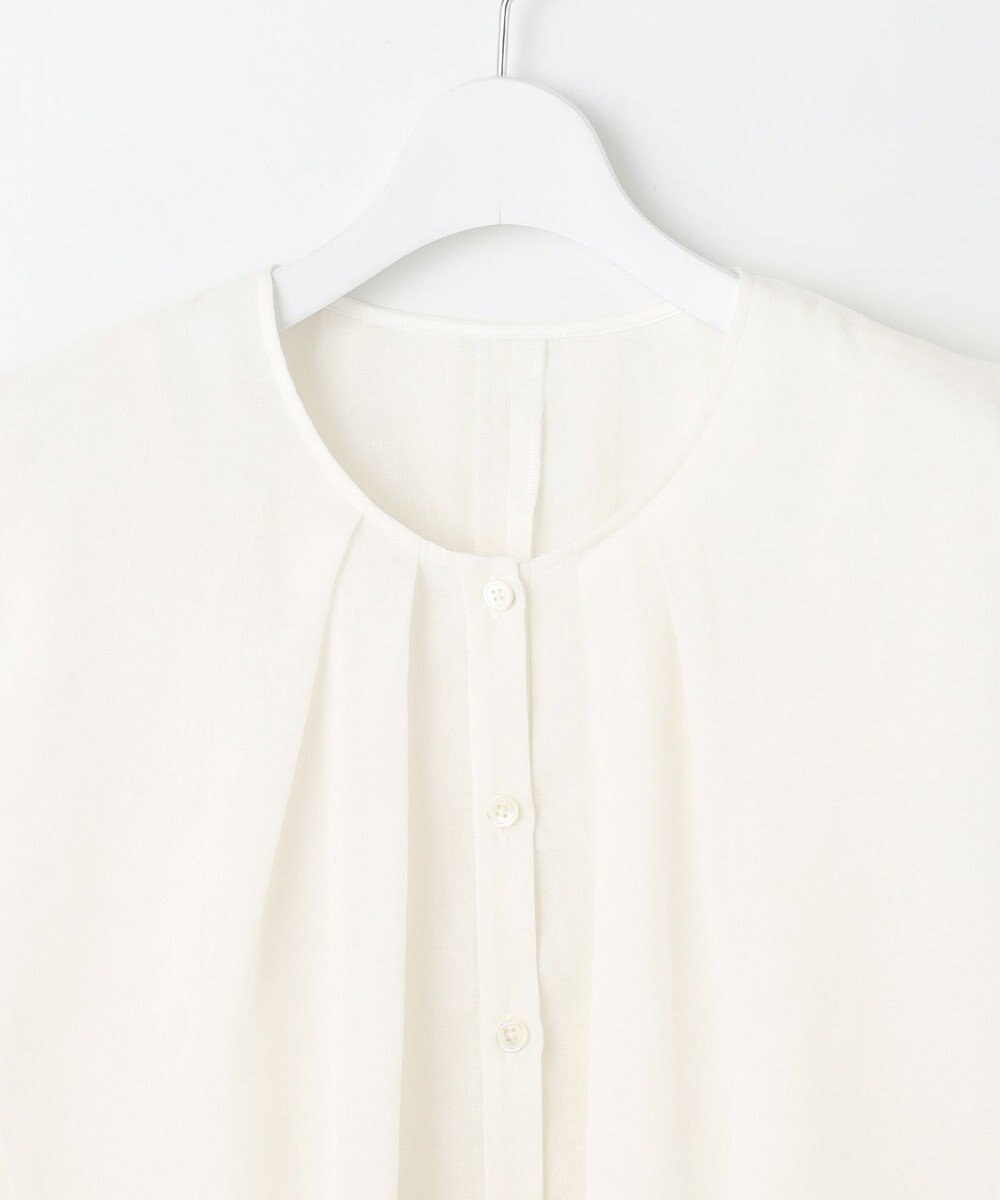 自由区 【カタログ掲載・接触冷感・洗える】シアーラミーローンフリル ブラウス 