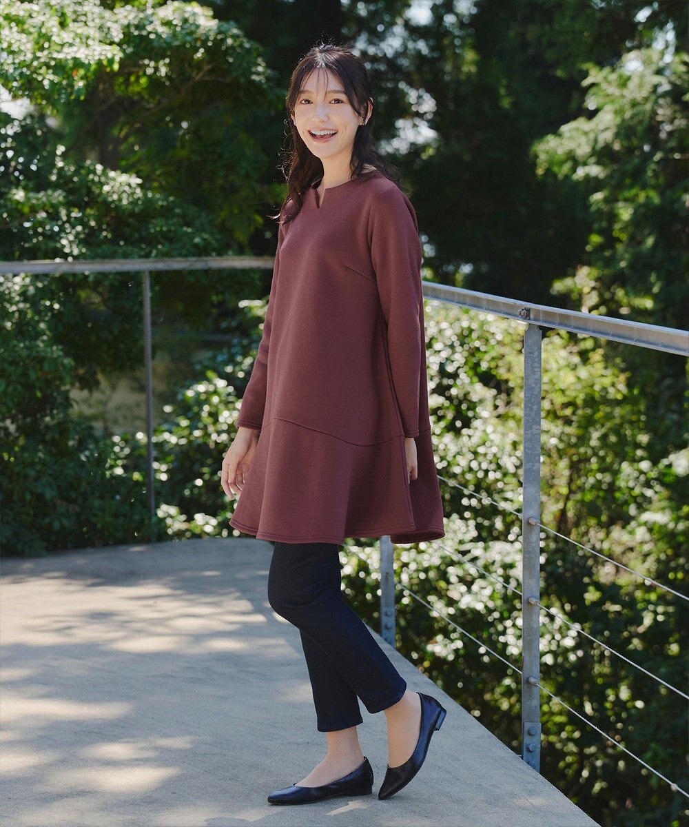 Tiaclasse 【裏起毛・洗える】マシュマロタッチデニムパンツ 